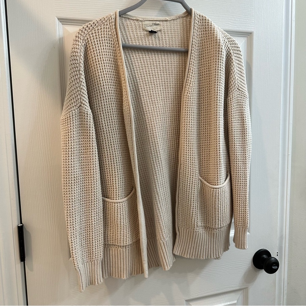 Universal Thread Cream Open-Front Cardigan - Picture 2 of 7